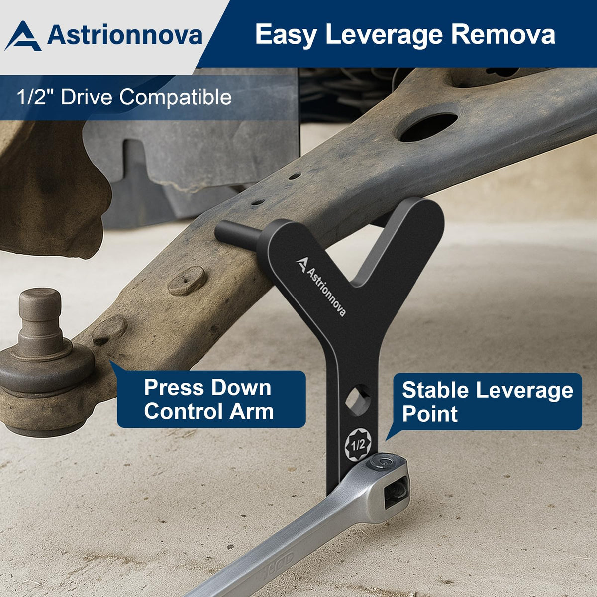 Astrionnova forged steel finish close-up demonstrating durable shop-grade construction