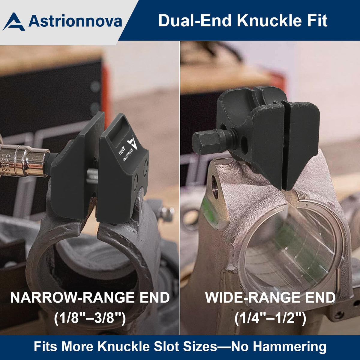 Astrionnova tool in use separating knuckle offering controlled, damage-free service