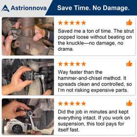 Astrionnova on a garage workbench with car in background showing professional workshop use