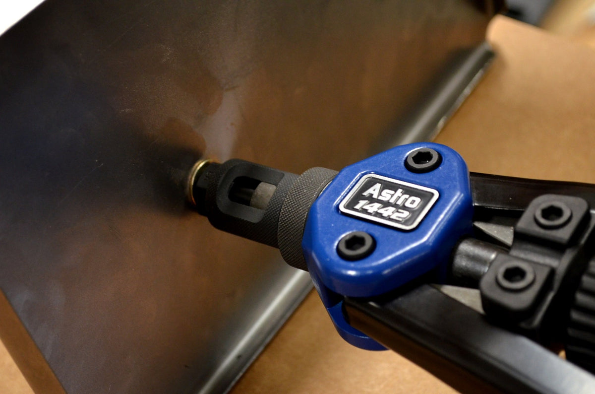 Astro Pneumatic kit layout with rivet nut assortment showing immediate job-ready convenience