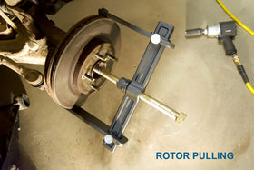 Astro Pneumatic kit next to 1-1/4" wrench for scale to show reach and clearance