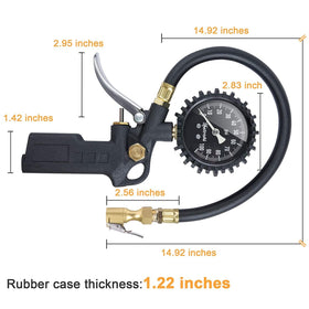 AstroAI in use roadside inflating a car tire for emergency-ready maintenance