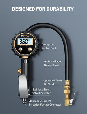 AstroAI brass and stainless steel internals close-up for durable, long-lasting performance