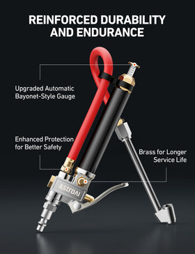 AstroAI dual-head chuck detail demonstrating reach into tight valves