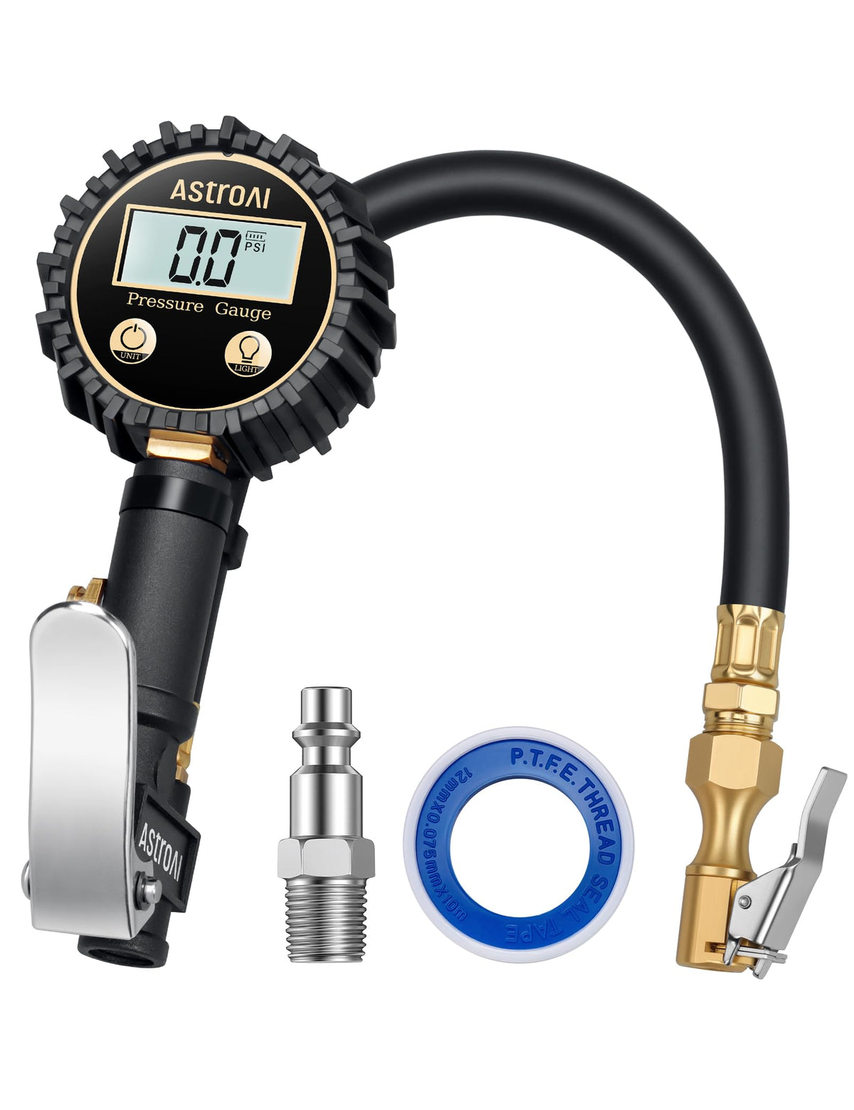 AstroAI front view showing digital display and ergonomic grip for fast accurate readings