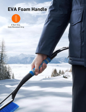 AstroAI padded EVA handle pictured for comfortable, non-slip winter grip