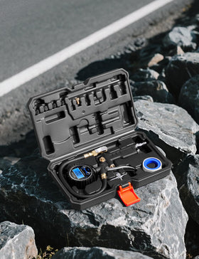 AstroAI locking chuck detail showing leak-proof seal for faster inflation