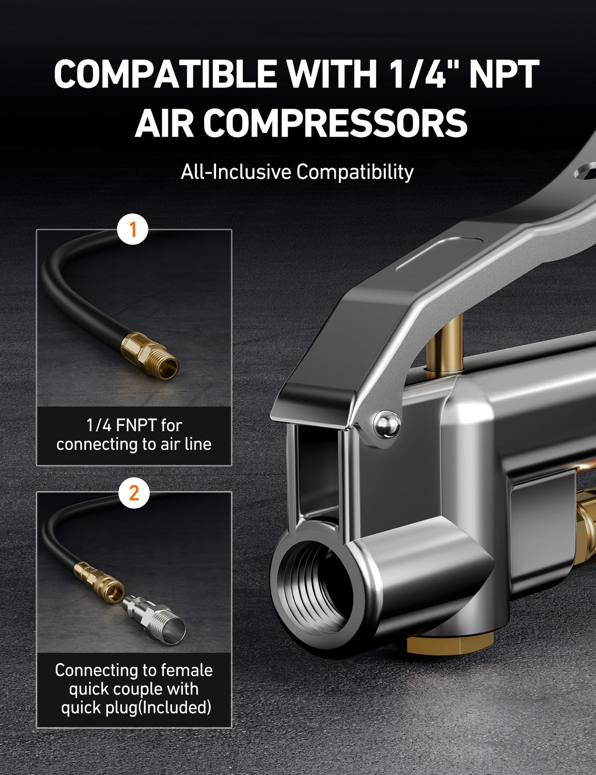 AstroAI brass and stainless steel components detail for long-lasting durability