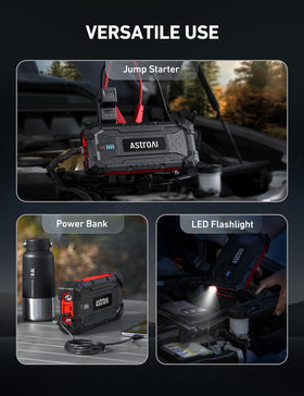 AstroAI stored in car trunk demonstrating organized emergency readiness