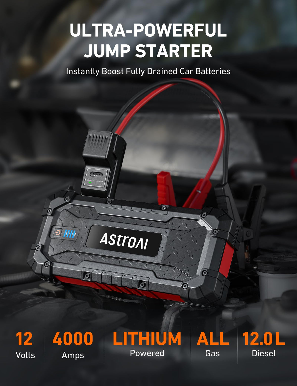 AstroAI held in hand for scale showing portable power on the go