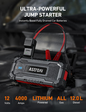 AstroAI held in hand for scale showing portable power on the go
