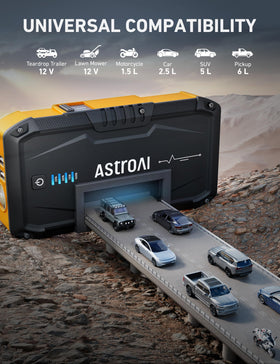 AstroAI S8 powering a smartphone via USB to keep devices charged on trips