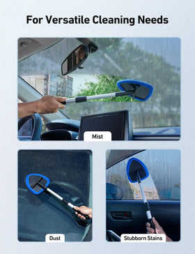AstroAI tool beside hand and dashboard showing compact scale and reach