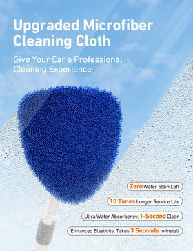 AstroAI telescoping handle fully extended for long-reach cleaning