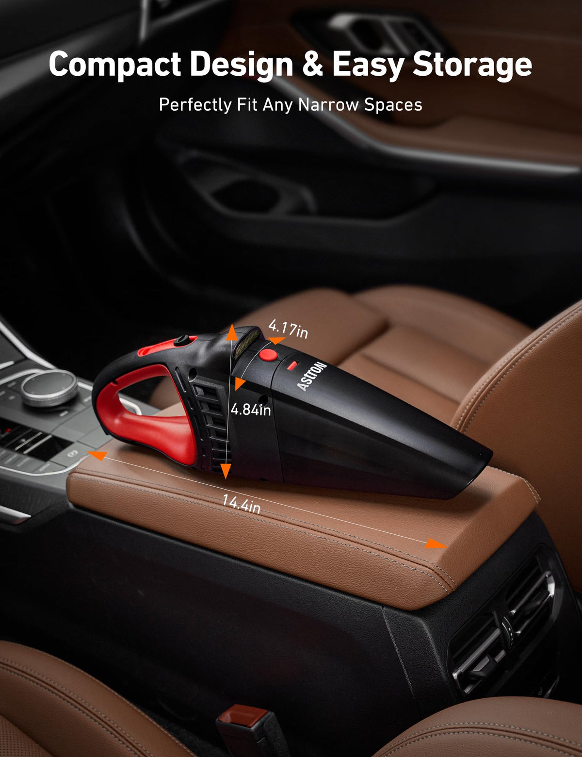 AstroAI V2 stored in included bag in car trunk for convenient storage
