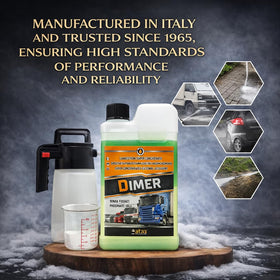 ATAS SPECIALITY DIMER removing grime from industrial equipment showing heavy-duty performance