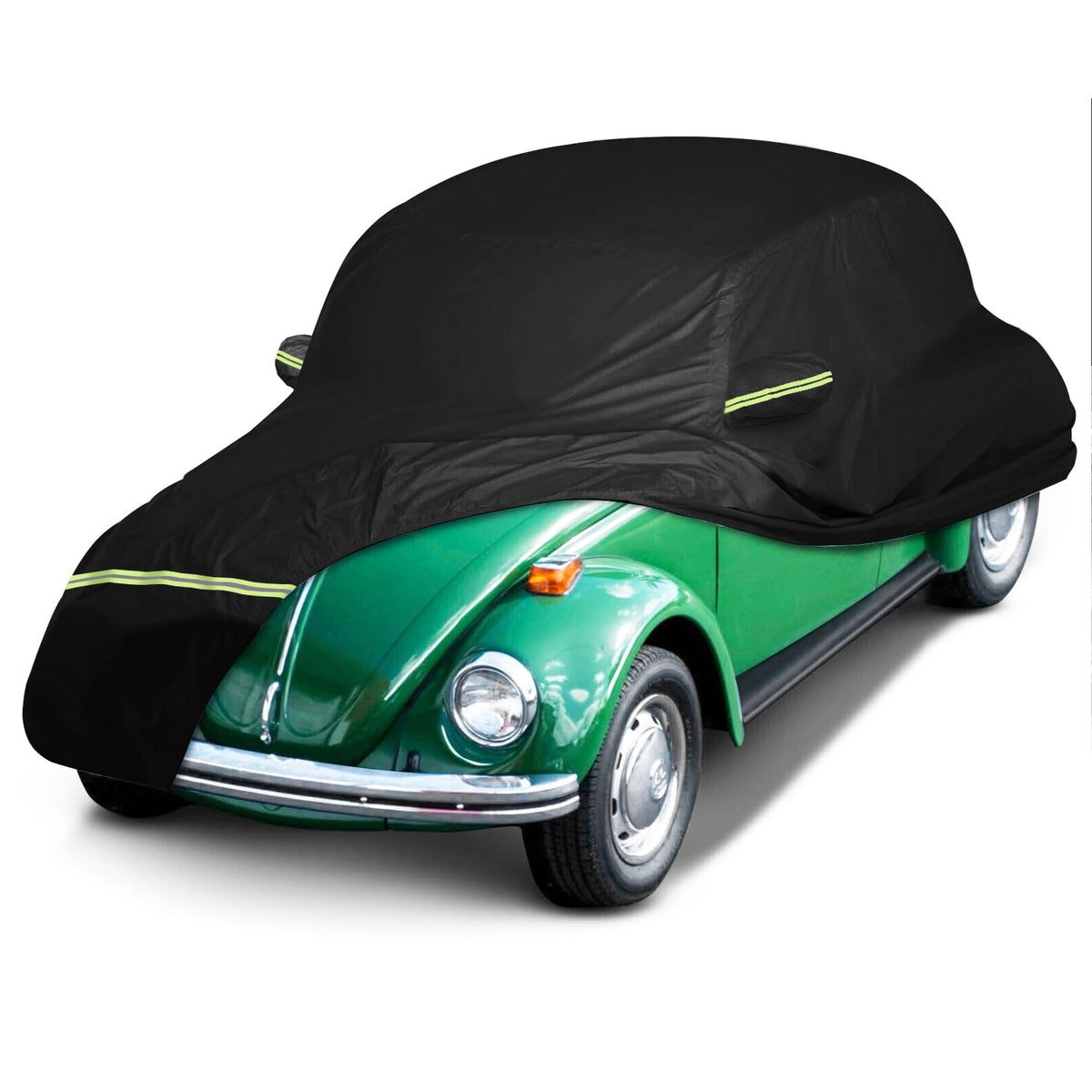 ATBKJ front view cover fitted on Beetle showing full-body protection and weather resistance