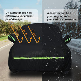 ATBKJ windproof straps and combination lock point keeping cover secure in wind
