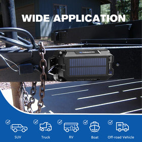 ATEM POWER LED indicator and check button showing simple pre-trip status confirmation benefit
