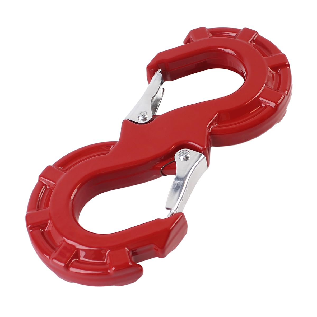 ATENGIDR front view of red S-hook showing shape and fit for quick connection