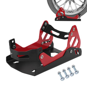 ATENGIDR front view of wheel chock showing secure cradle and fit benefit