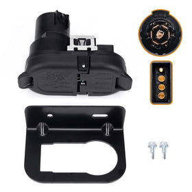 Atesilor front connector showing plug face for quick hookup
