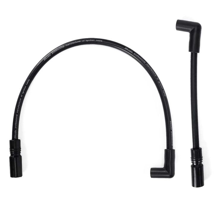 Atesilor front view of black spark plug wires showing OEM fit and clean styling benefit