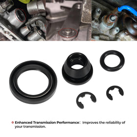 Atesilor kit being installed on shift linkage, prevents transmission oil seepage