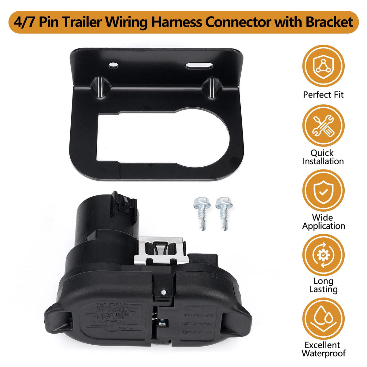 Atesilor installed on truck hitch demonstrating tidy routing