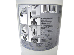 Atlantic British AdBlue bottle in use pouring into DEF port with clean filling benefit