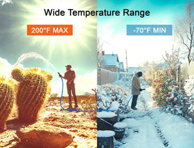 Atlantic hose flexing in cold conditions showing flexibility at low temperatures