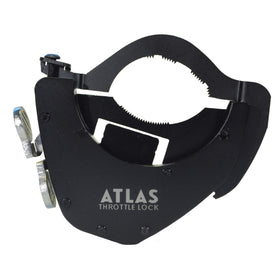 ATLAS Throttle Lock front view showing compact bolt‑on design and easy reach benefit