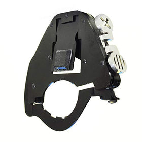 ATLAS Throttle Lock size comparison with a rider hand showing scale and ergonomic design