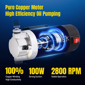 ATLIKE pump extracting oil from car dipstick tube for cleaner oil changes
