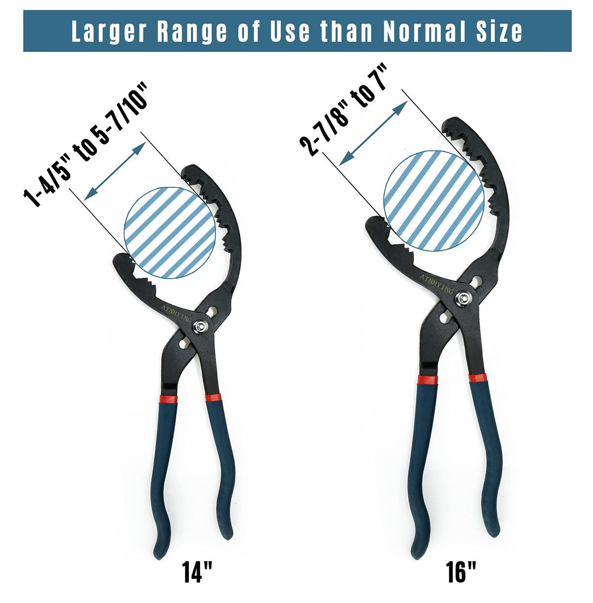 ATNHYING rubber handle ergonomic grip reduces hand fatigue