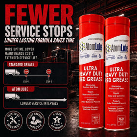 AtomLube being used on chassis joint showing reduced wear benefit
