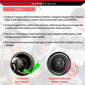 ATPSTOGO interchangeable 3 and 4 button keypads offering flexible button layouts