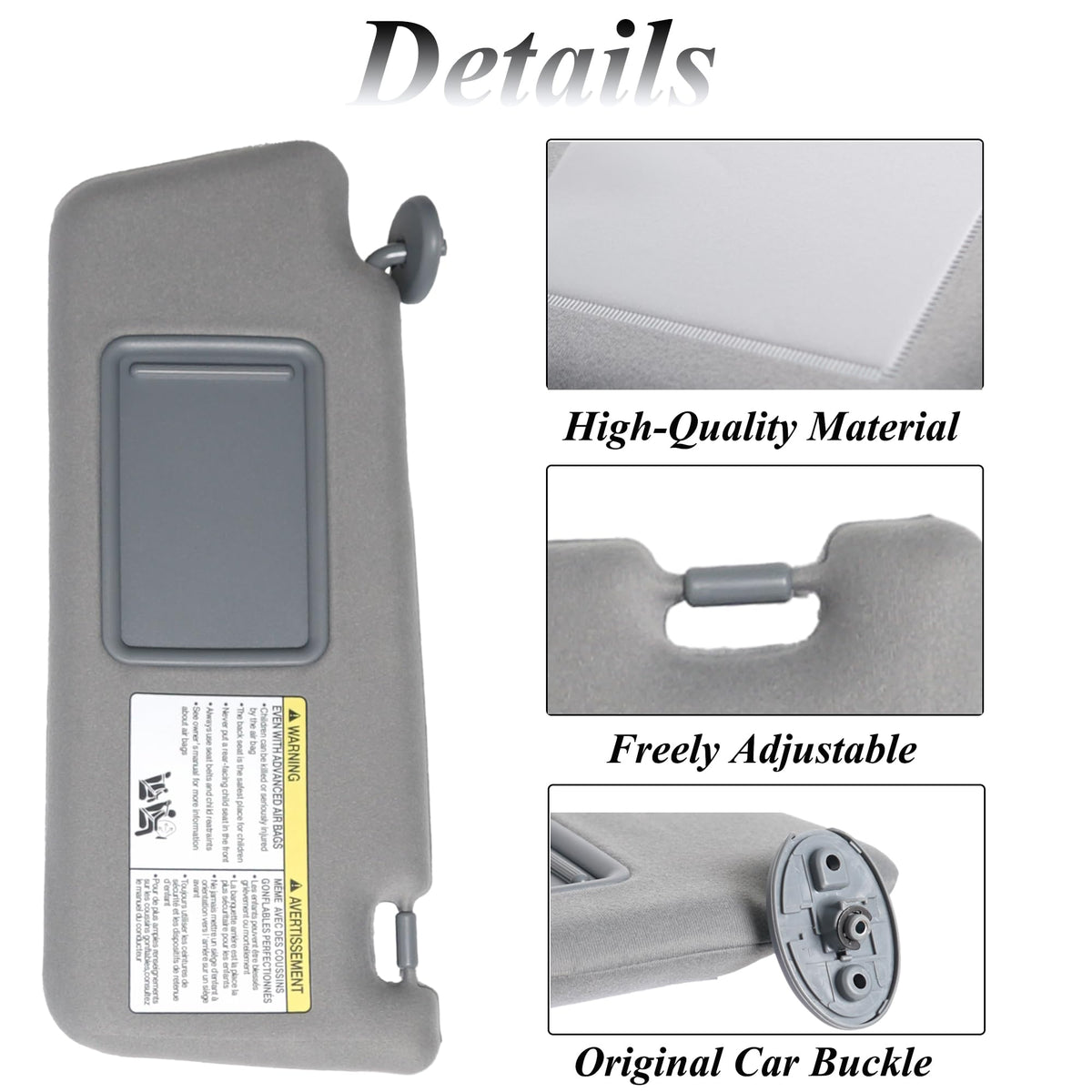 ATPSTOGO built-in mirror detail showing cover and functional convenience