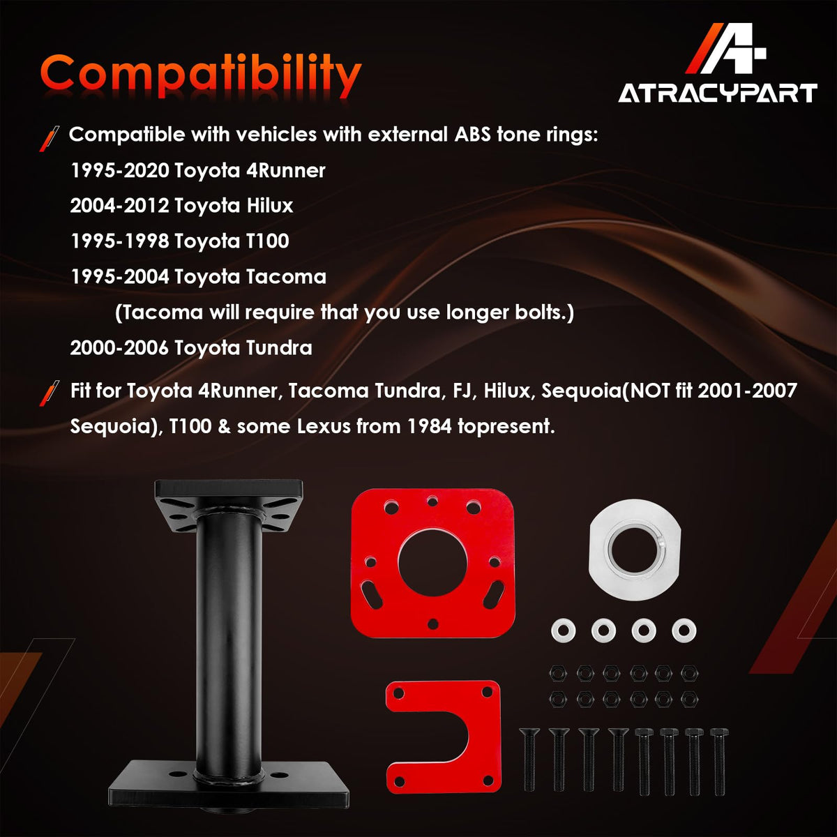 ATRACYPART 40mm bearing driver detail showing solid construction and protection