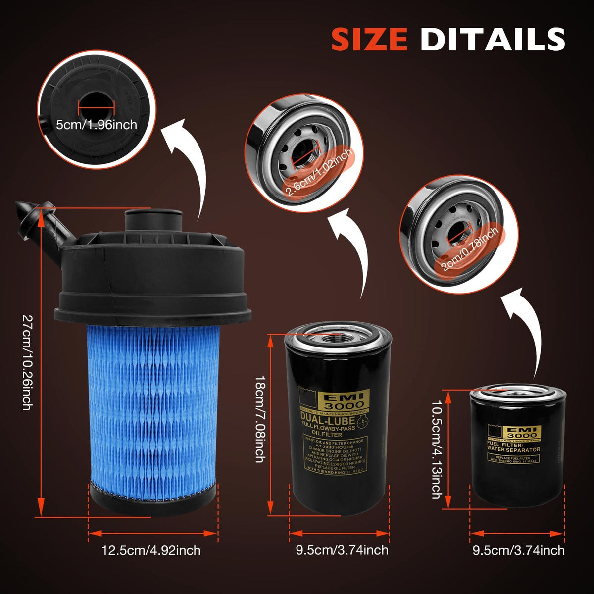 ATRACYPART air filter pleats texture for improved airflow benefit