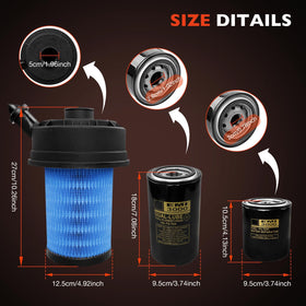 ATRACYPART air filter pleats texture for improved airflow benefit