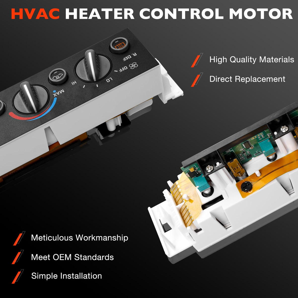 ATRACYPART rear connector view showing OEM-style plugs for straightforward installation