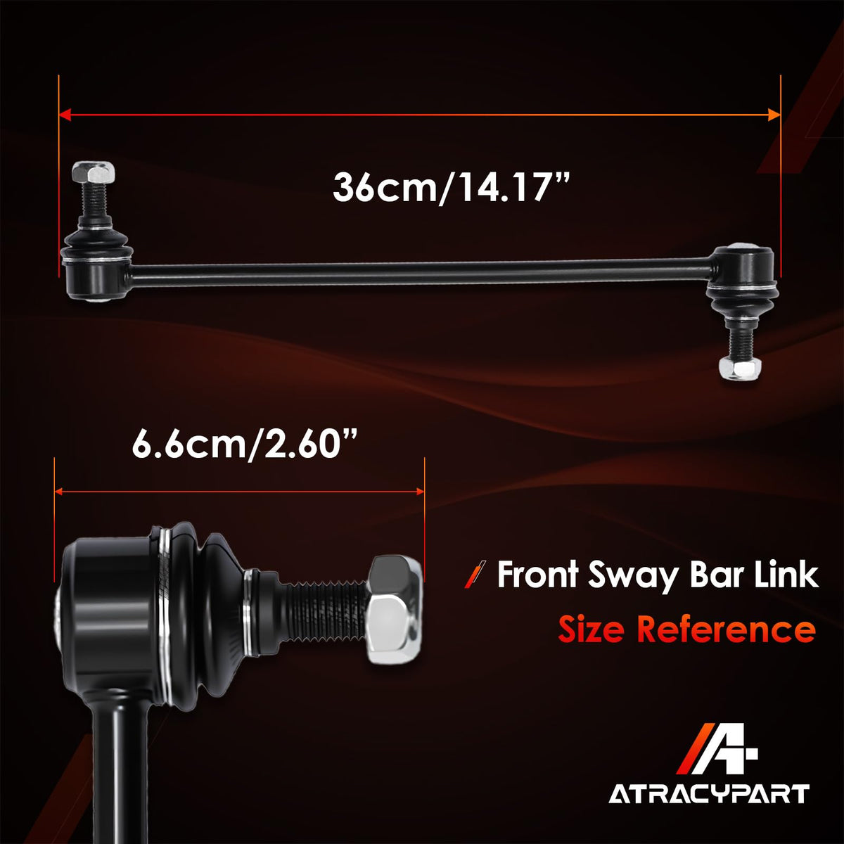ATRACYPART before-and-after suspension shot highlights reduced body roll benefit