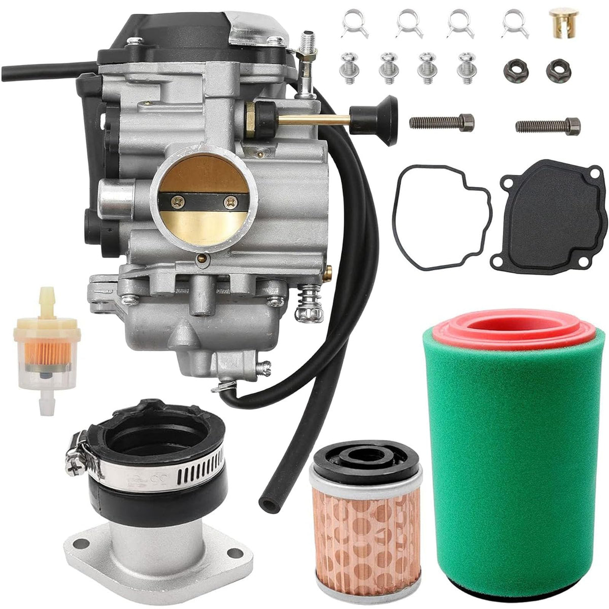 ATRACYPART carburetor front view showing clean cast body and mounting points for reliable fit