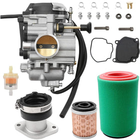ATRACYPART carburetor front view showing clean cast body and mounting points for reliable fit