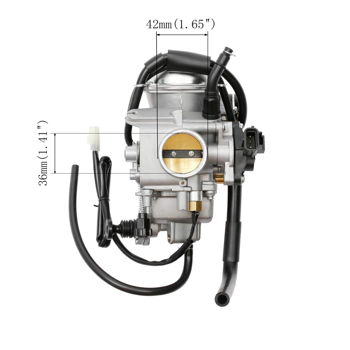 ATRACYPART carburetor installed on TRX500 demonstrating direct-fit replacement
