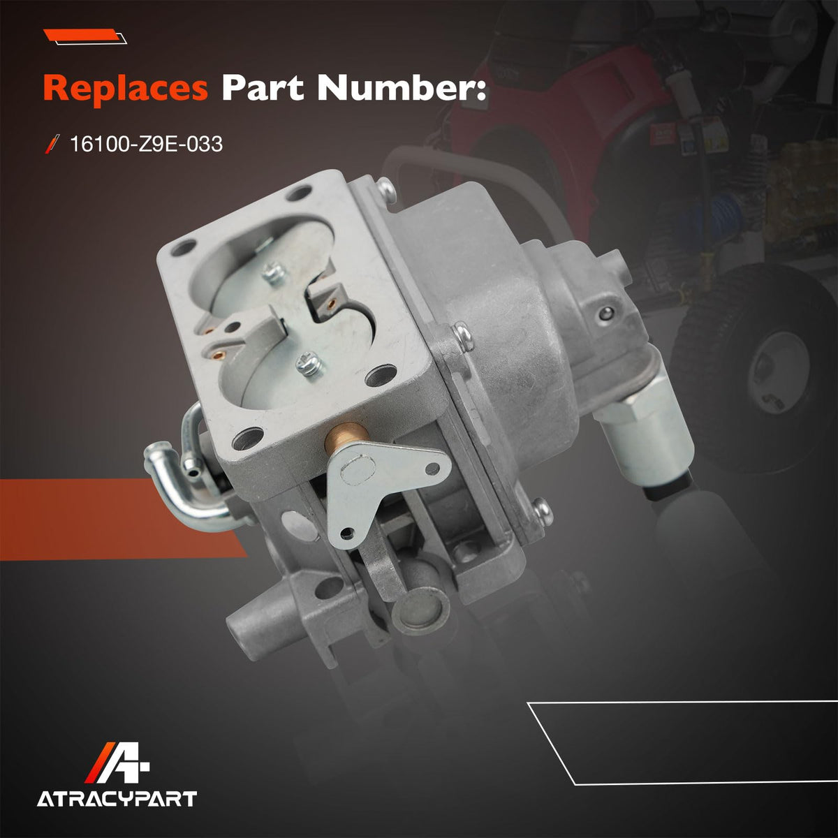 ATRACYPART intake flange detail showing precise fit for Honda engines