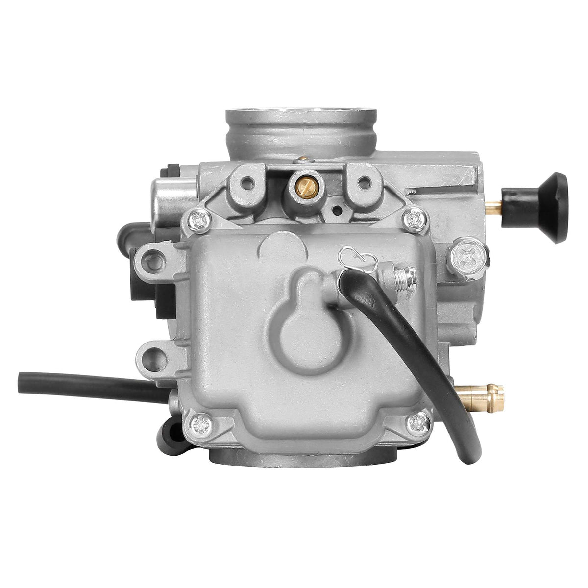 ATRACYPART carburetor next to ruler showing dimensions for accurate compatibility verification