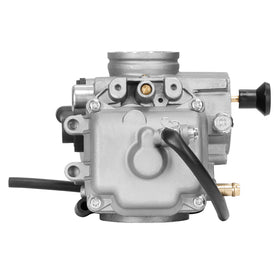 ATRACYPART carburetor next to ruler showing dimensions for accurate compatibility verification