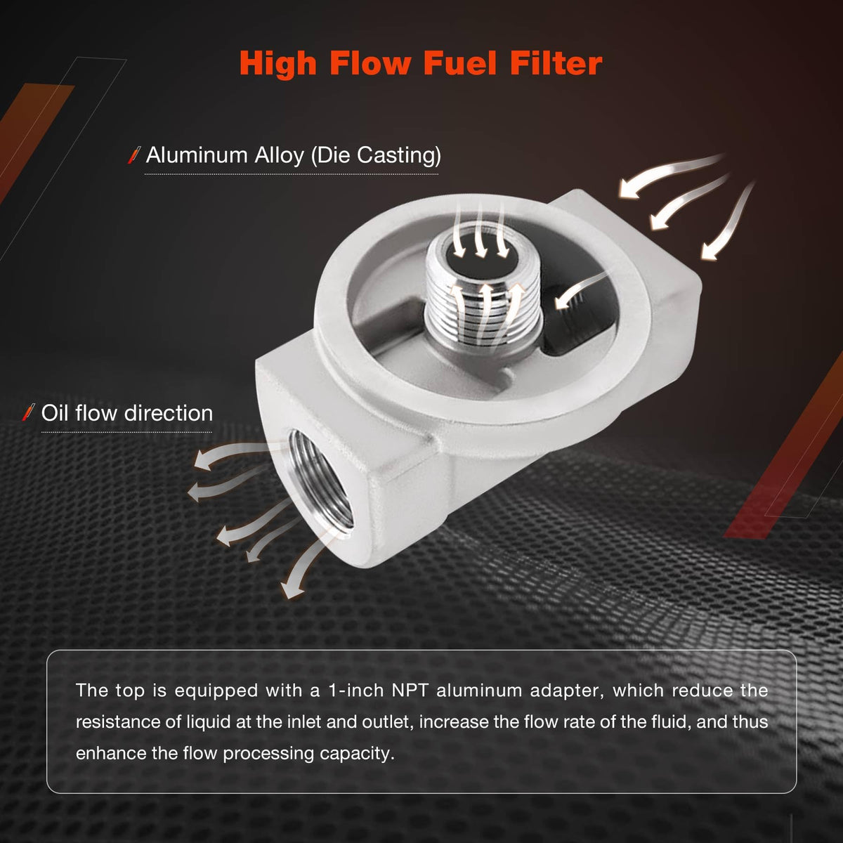 ATRACYPART close-up of aluminum die-cast head highlighting leak-proof vacuum impregnation
